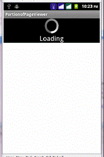 device when first loading