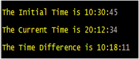 time difference